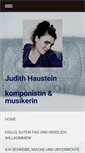 Mobile Screenshot of judithhaustein.com