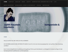 Tablet Screenshot of judithhaustein.com